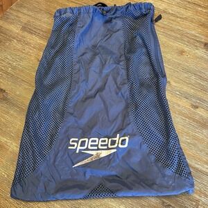 Speedo Blue Deluxe Ventilator Mesh Swim/Equipment Bag‎ - 18 X 24 Adjust Straps